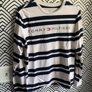 Vintage Tommy Hilfiger classic striped T-shirt longsleeve spell out